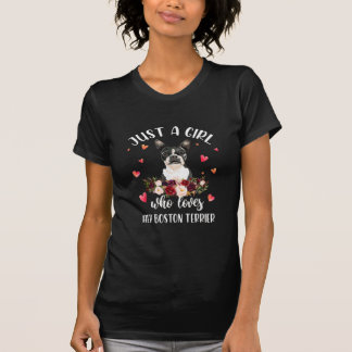 Camiseta Solo una Chica que ama a su amante de los perros d