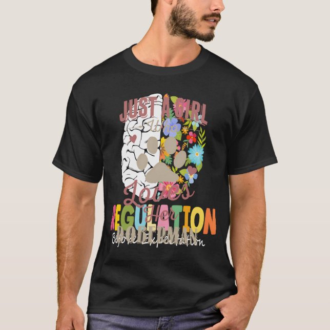 Camiseta Sólo una Chica que ama a su amante del perro dober (Anverso)