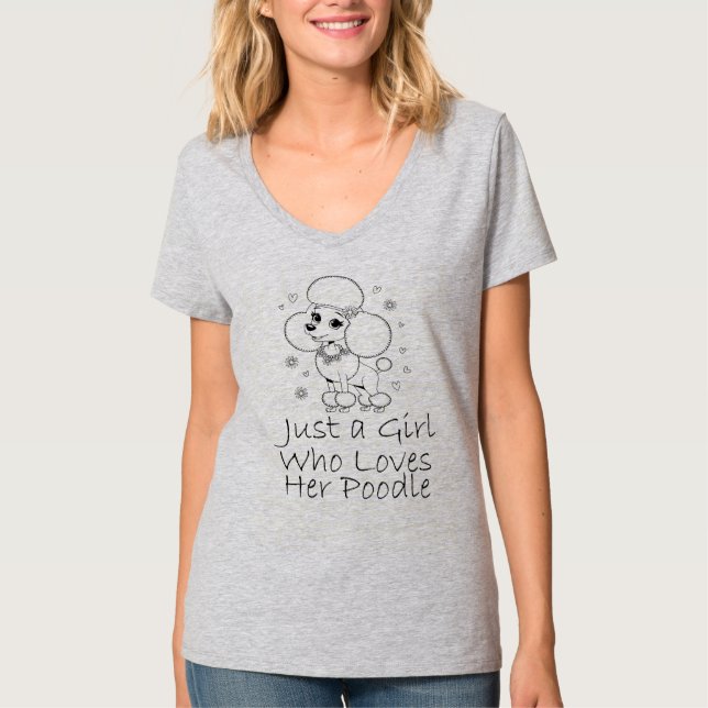 Camiseta Solo una chica que ama a su caniche (Anverso)