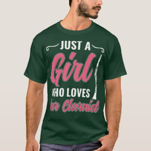 Camiseta Sólo una Chica que ama a su mujer clarinete Cla gr