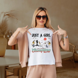 Camiseta Solo una chica que ama acampar
