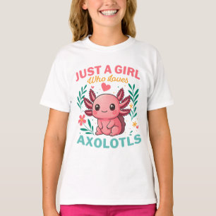 Camiseta Sólo una chica que ama ajolotes