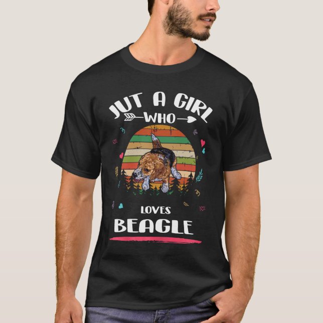 Camiseta Solo Una Chica Que Ama Beagle (Anverso)