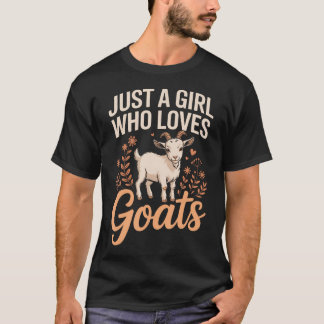 Camiseta Solo Una Chica Que Ama Cabras Cabra