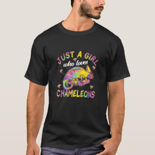 Camiseta Sólo Una Chica Que Ama Camaleones