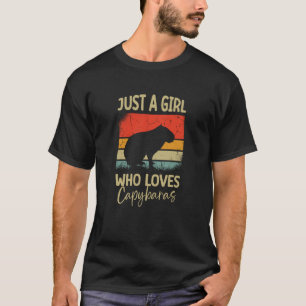 Camiseta Sólo Una Chica Que Ama Capybaras Roedor Animal Cap