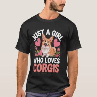 Camiseta Solo una chica que ama Corgis