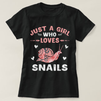 Camiseta Solo una chica que ama el arte de los caracoles