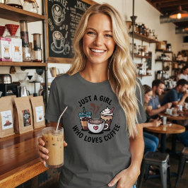 Camiseta Solo una chica que ama el café