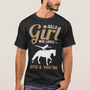 Camiseta Sólo una chica que ama el café y el salto de cabal