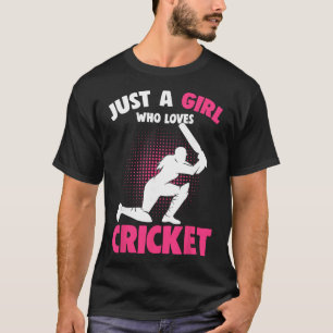 Camiseta Solo una chica que ama el críquet chicas niños 