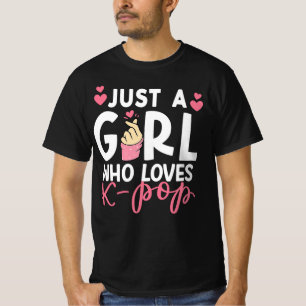 Camiseta Solo una chica que ama el K-Pop Regalo para faná