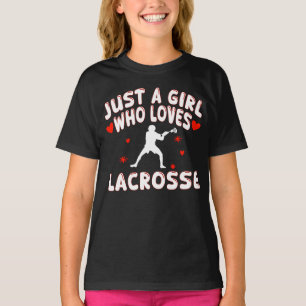 Camiseta Sólo Una Chica Que Ama El Lacrosse