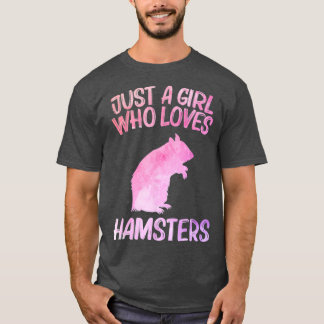 Camiseta Sólo Una Chica Que Ama El Regalo De Hamsters Para 