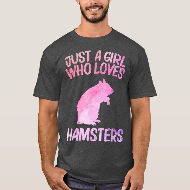 Camiseta Sólo Una Chica Que Ama El Regalo De Hamsters Para  (Anverso)