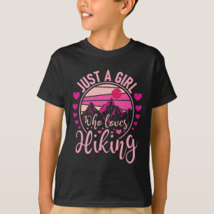 Camiseta Sólo una chica que ama el senderismo - Montañista 