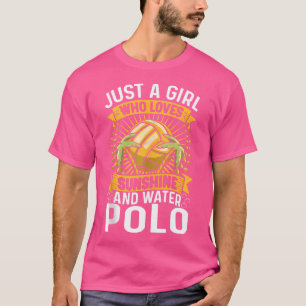 Camiseta Solo Una Chica Que Ama El Sol Y El Waterpolo Agua