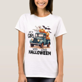 Camiseta Sólo Una Chica Que Ama Halloween - Halloween
