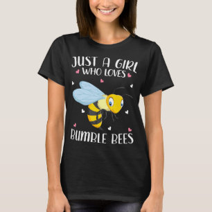 Camiseta Sólo una Chica que ama las abejas de burbujas por 
