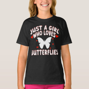 Camiseta Sólo una chica que ama las mariposas