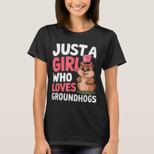 Camiseta Solo una chica que ama las marmotas Amante de los
