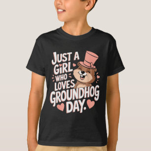Camiseta Solo Una Chica Que Ama Las Marmotas Divertidas Mar