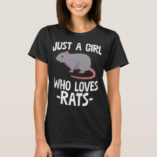 Camiseta Solo una chica que ama las ratas Regalo para amant