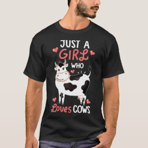 Camiseta Sólo una chica que ama las vacas Vaca linda