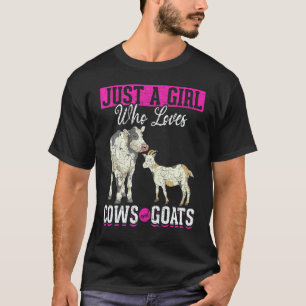 Camiseta Solo una chica que ama las vacas y las granjas de