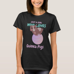 Camiseta Sólo una chica que ama los animales Cuy