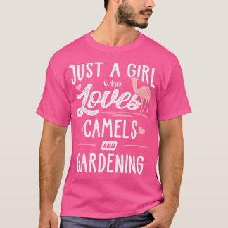 Camiseta Solo Una Chica Que Ama Los Camellos Y Regalo De Ja