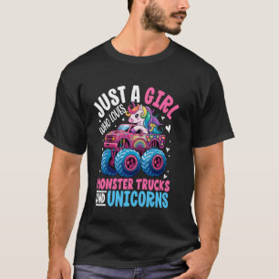 Camiseta Sólo una chica que ama los camiones monstruo y los