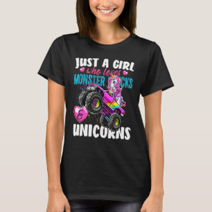 Camiseta Solo una chica que ama los camiones monstruo y los