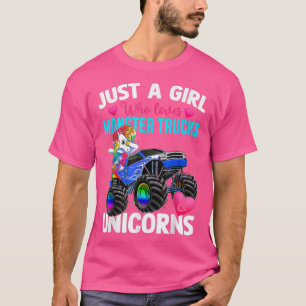 Camiseta Sólo una chica que ama los camiones monstruo y Par