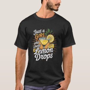 Camiseta Sólo Una Chica Que Ama Los Cócteles De Limón Marti