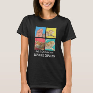 Camiseta Solo Una Chica Que Ama Los Dragones Barbudos Dragó