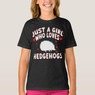 Camiseta Sólo Una Chica Que Ama Los Erizos