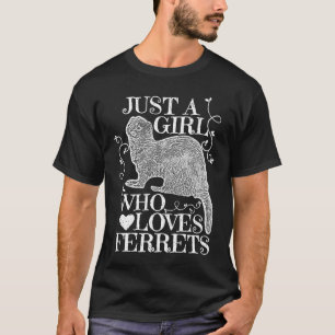 Camiseta Sólo una Chica que ama los ferrys para las mujeres