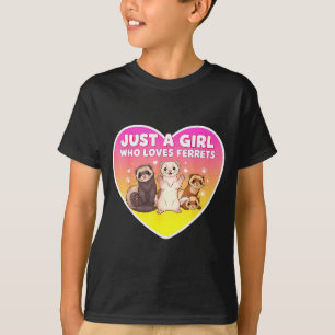 Camiseta Solo una chica que ama los hurones Dueña adorable
