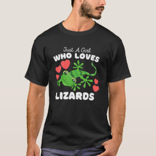 Camiseta Solo una chica que ama los lagartos  Chicas lindas