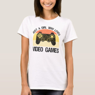 Camiseta Sólo Una Chica Que Ama Los Videojuegos