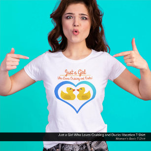 Camiseta Solo una chica que ama navegar y los patos–Vacacio