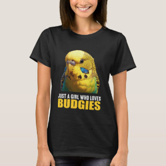 Camiseta Sólo una chica que ama periquitos. Periquitos Peri