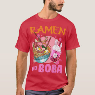 Camiseta Sólo una chica que ama Ramen y Boba Kawaii Japane