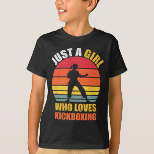 Camiseta Solo Una Chica Que Ama Regalos De Kickboxing Para