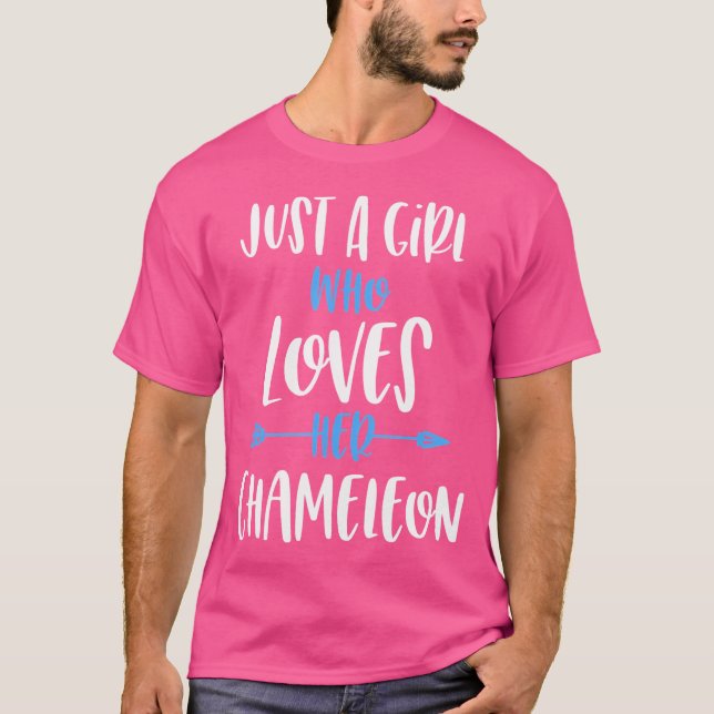 Camiseta Sólo Una Chica Que Ama Su Chameleon (Anverso)