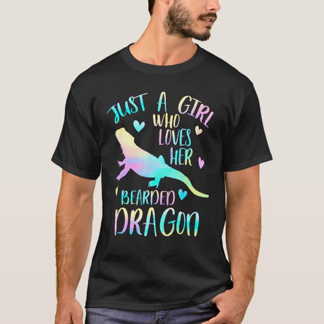 Camiseta Sólo Una Chica Que Ama Sus Dragones Con Cabeza L (Anverso)
