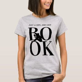 Camiseta Solo una Chica y su libro de notas gráficas para m