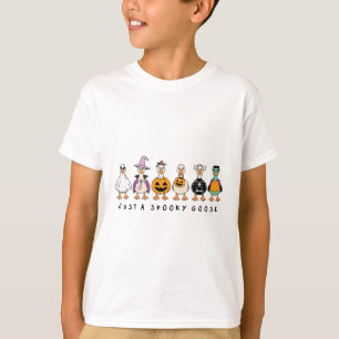 Camiseta Sólo una fantasmagórica Halloween Goose Graciosa H