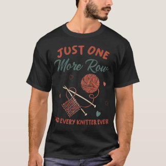 Camiseta Solo una fila más de punto divertido